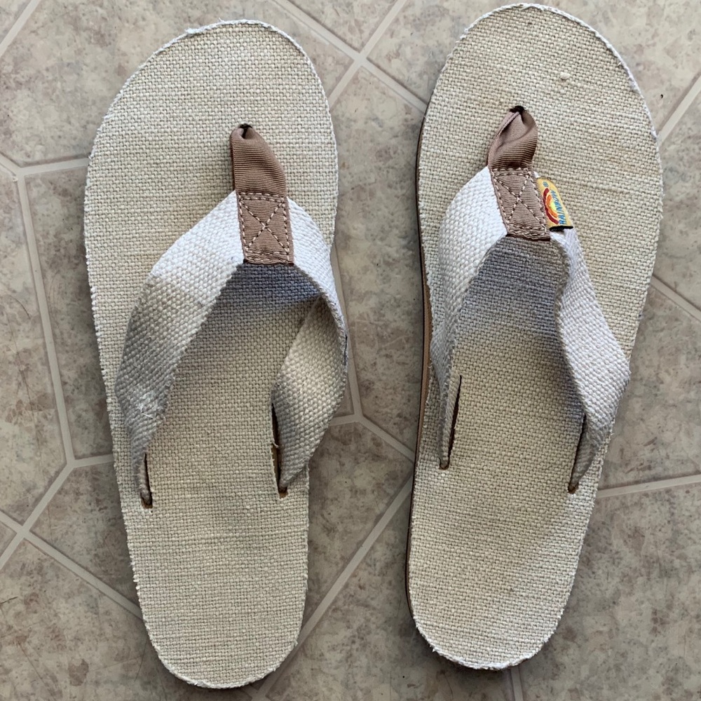 Women’s Rainbow Flip Flops size Medium 6.5 - 7.5
